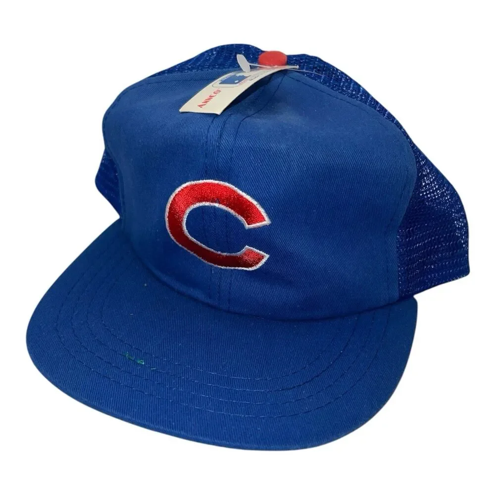 Chicago Cubs MLB Annco Trucker Hat Ball Cap Snapback Baseball Boys Vintage New